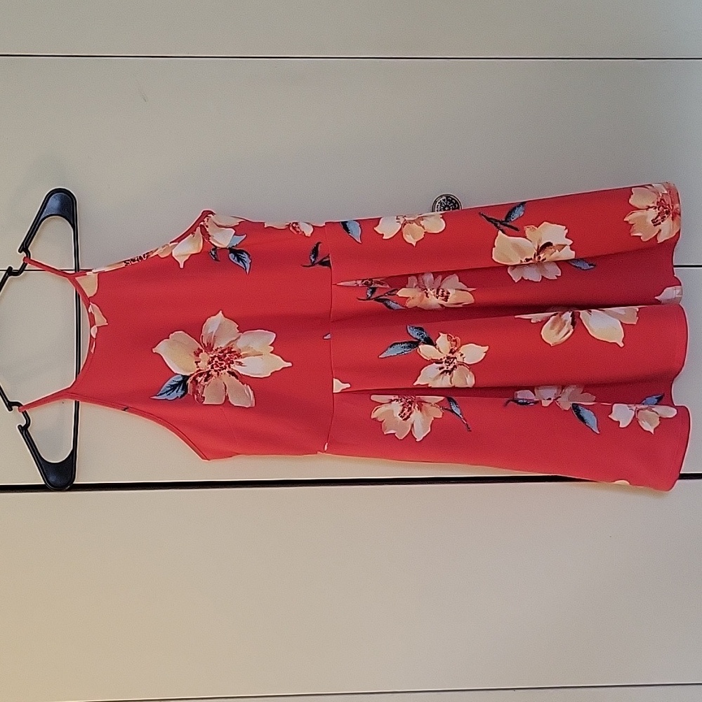 Monteau high neck floral dress